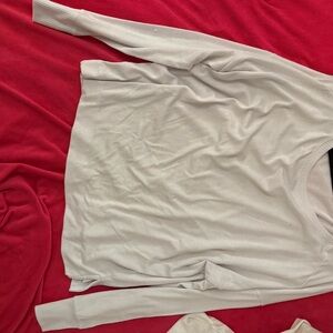 GAP Cream Long Sleeve Top